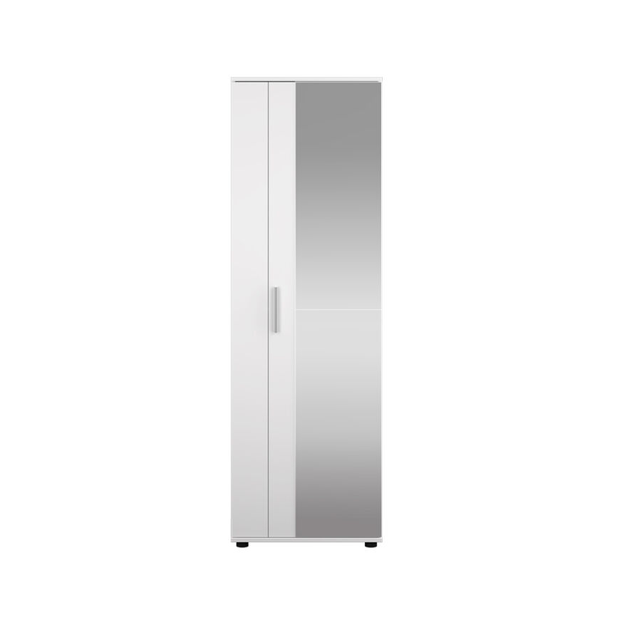 Porto 10 Raflı Kapaklı ve Aynalı Ayakkabılık-Mat Beyaz 60x187x35 cm (GxYxD) - 7