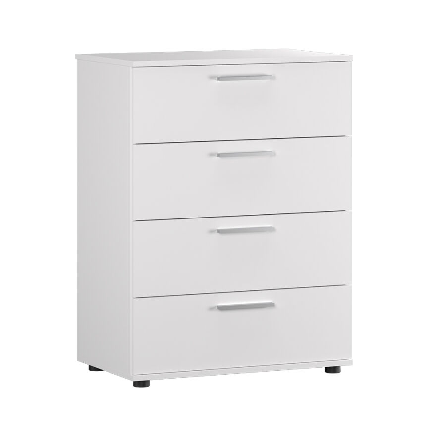 Trendline 4 Çekmeceli Şifonyer - Mat Beyaz 73x96x44 cm (GxYxD) - 3