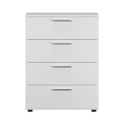 Trendline 4 Çekmeceli Şifonyer - Mat Beyaz 73x96x44 cm (GxYxD) - 5
