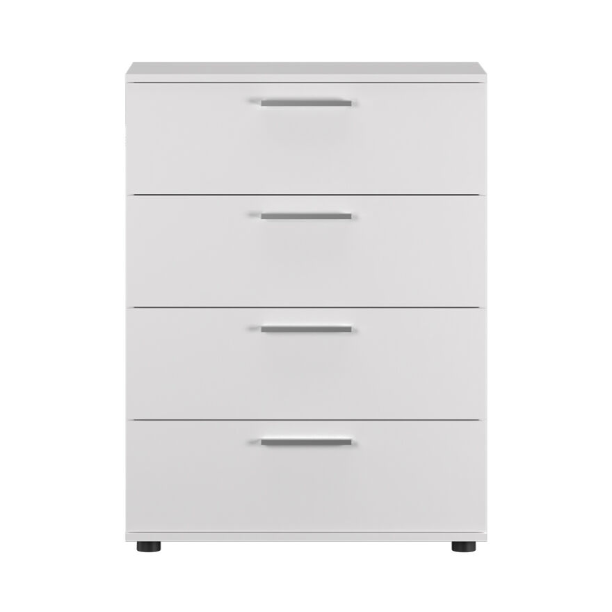 Trendline 4 Çekmeceli Şifonyer - Mat Beyaz 73x96x44 cm (GxYxD) - 5