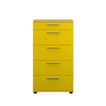 Trendline 5 Çekmeceli Şifonyer - Sarı 60x108x44 cm (GxYxD) - 2