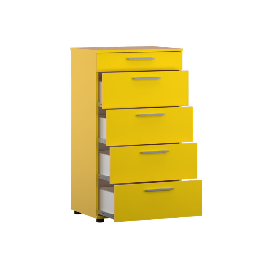 Trendline 5 Çekmeceli Şifonyer - Sarı 60x108x44 cm (GxYxD) - 4