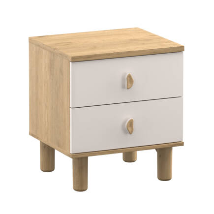 Bohem 2 Çekmeceli Komodin - Florida Meşe/Vizon 51x58x45 cm - 7