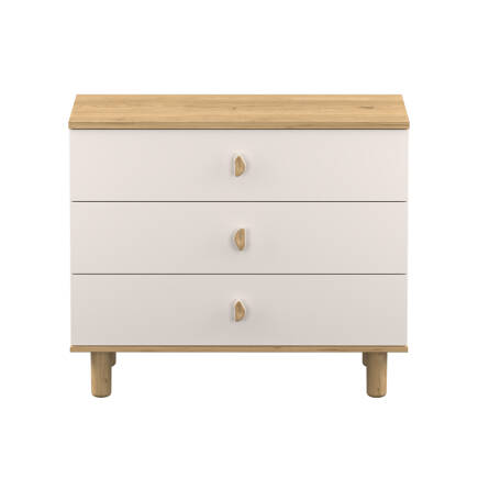 Bohem 3 Çekmeceli Şifonyer - Florida Meşe/Vizon 103x87x45 cm - 6