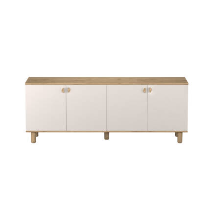 Bohem 4 Kapaklı İç Çekmeceli Konsol - Florida Meşe/Vizon 207x79x45 cm - 9