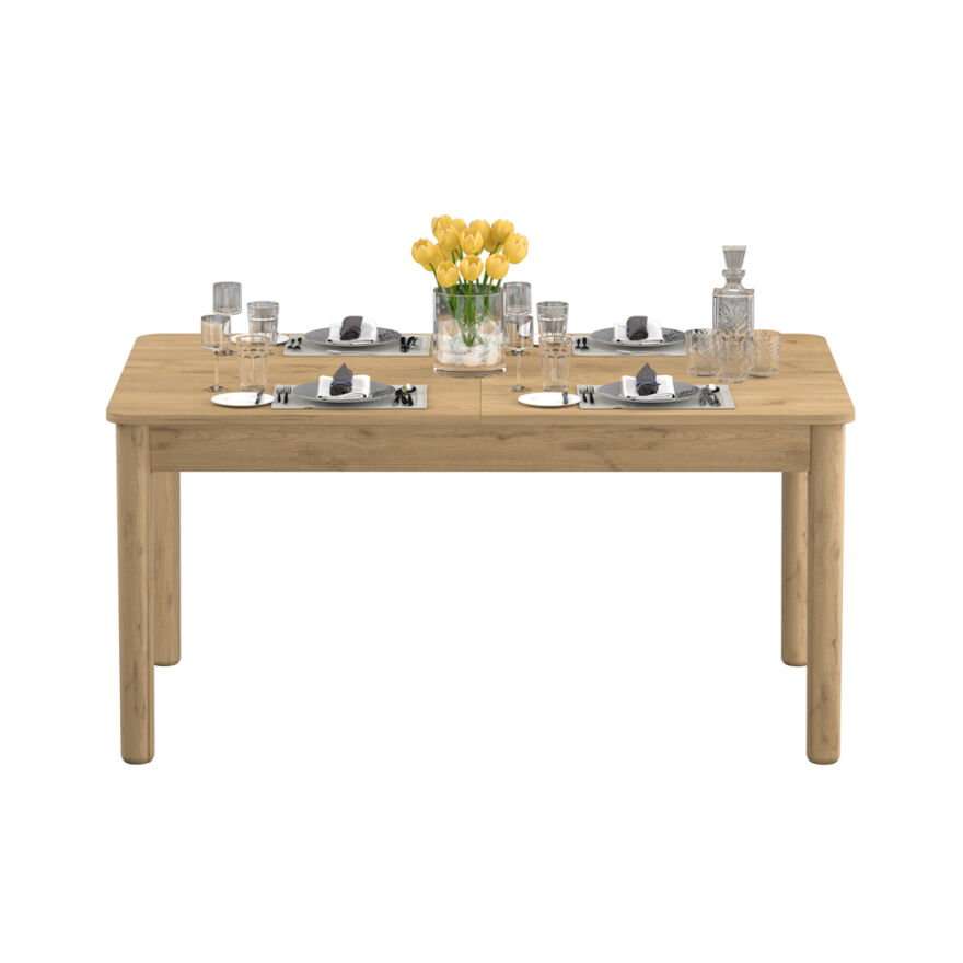 Bohem Açılır Yemek Masası Florida Meşe 160-200x78x90 cm - 3