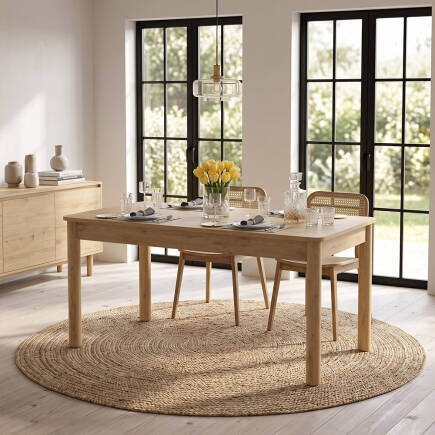 Bohem Açılır Yemek Masası Florida Meşe 160-200x78x90 cm