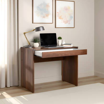 Çekmeceli Çalışma Masası-Koyu Ceviz (Oslo Ceviz) 90x75x55 cm (GxYxD) - 10