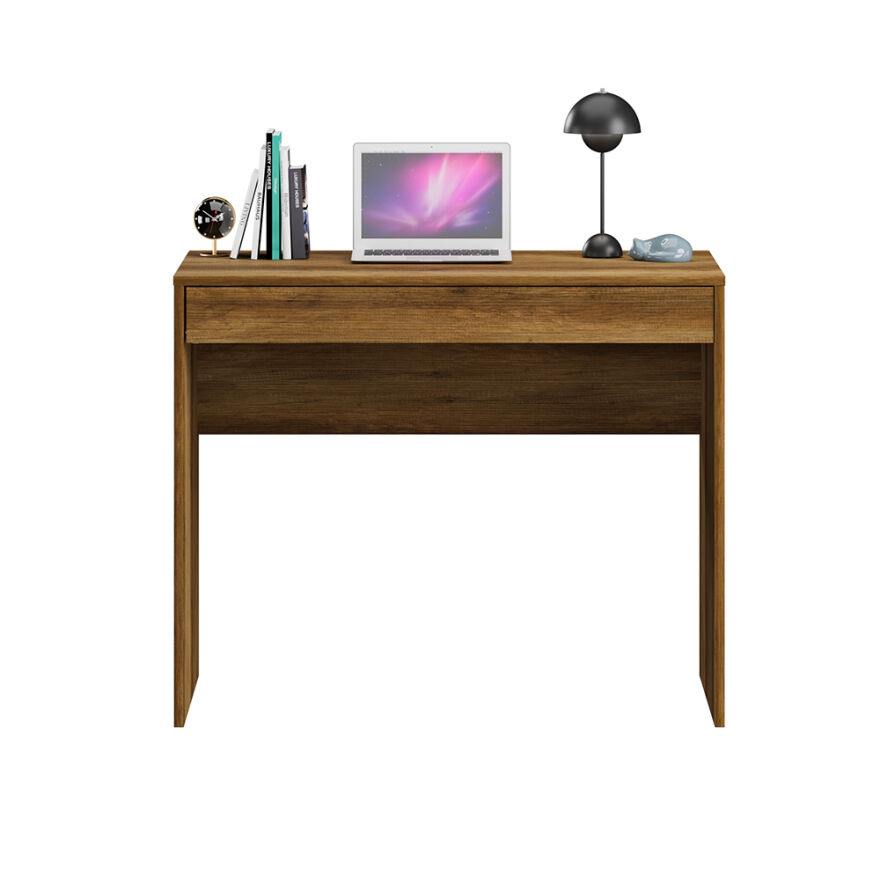 Çekmeceli Çalışma Masası-Koyu Ceviz (Oslo Ceviz) 90x75x55 cm (GxYxD) - 6