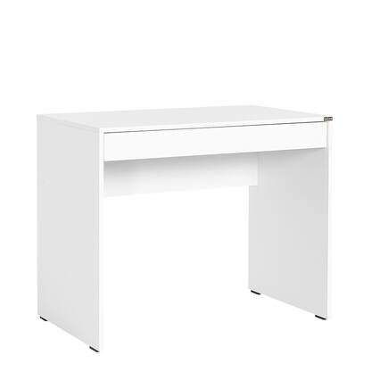 Çekmeceli Çalışma Masası-Mat Lake Beyaz (Diamond Beyaz) 90x75x55 cm (GxYxD) - Adore Mobilya