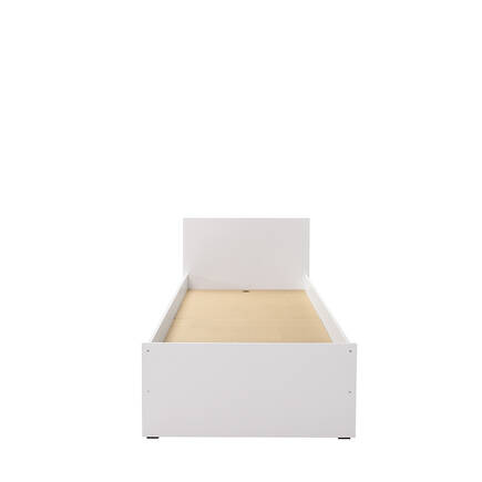Çekmeceli Tek Kişilik Karyola-Mat Beyaz (Beyaz) 99x88x195 cm (GxYxD) - 5