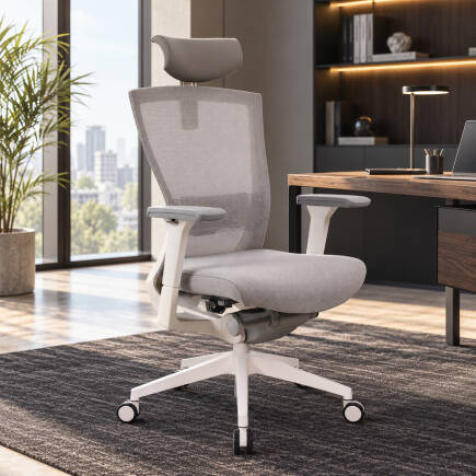 Center Multi Fonksiyonel Yönetici Koltuğu - Gri 68x115-124x66 cm - 4