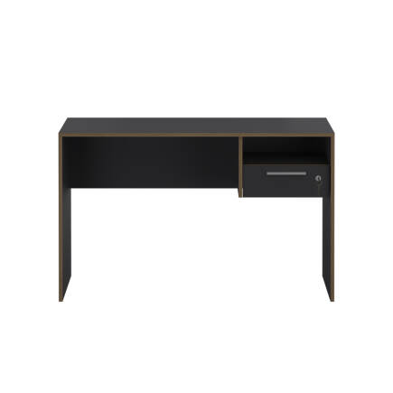 Concept Kilitli Çekmeceli Çalışma Masası-Antrasit-Kontra 120x75x60 cm (GxYxD) - 5