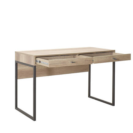 Connect 2 Çekmeceli Çalışma Masası-Açık Ceviz (Tori) 120x77x60 cm (GxYxD) - 3