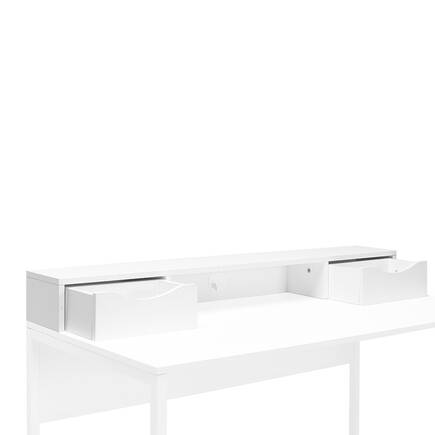 Connect Çalışma Masası Opsiyonel Üst Modul-Mat Lake Beyaz (Diamond Beyaz) 120x13x18 cm (GxYxD) - 4