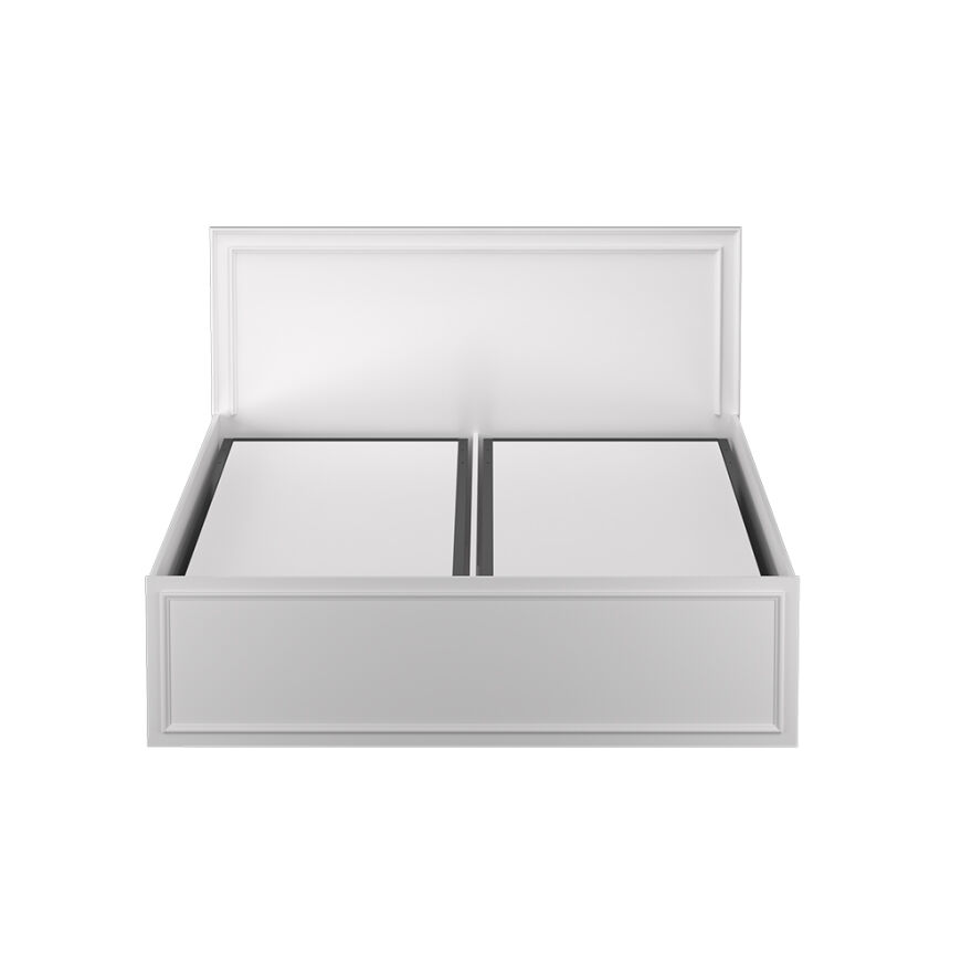 Country Çift Kişilik Bazalı Karyola - Diamond Beyaz 167x120x205 cm - 6