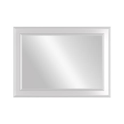 Country Şifonyer Aynası - Mat Lake Beyaz 90x65x4 cm (GxYxD) - 3