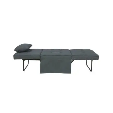 Cube Katlanır Yataklı Puf - Koyu Gri 96x189x42.5 / 96x168x92.5 cm - 10