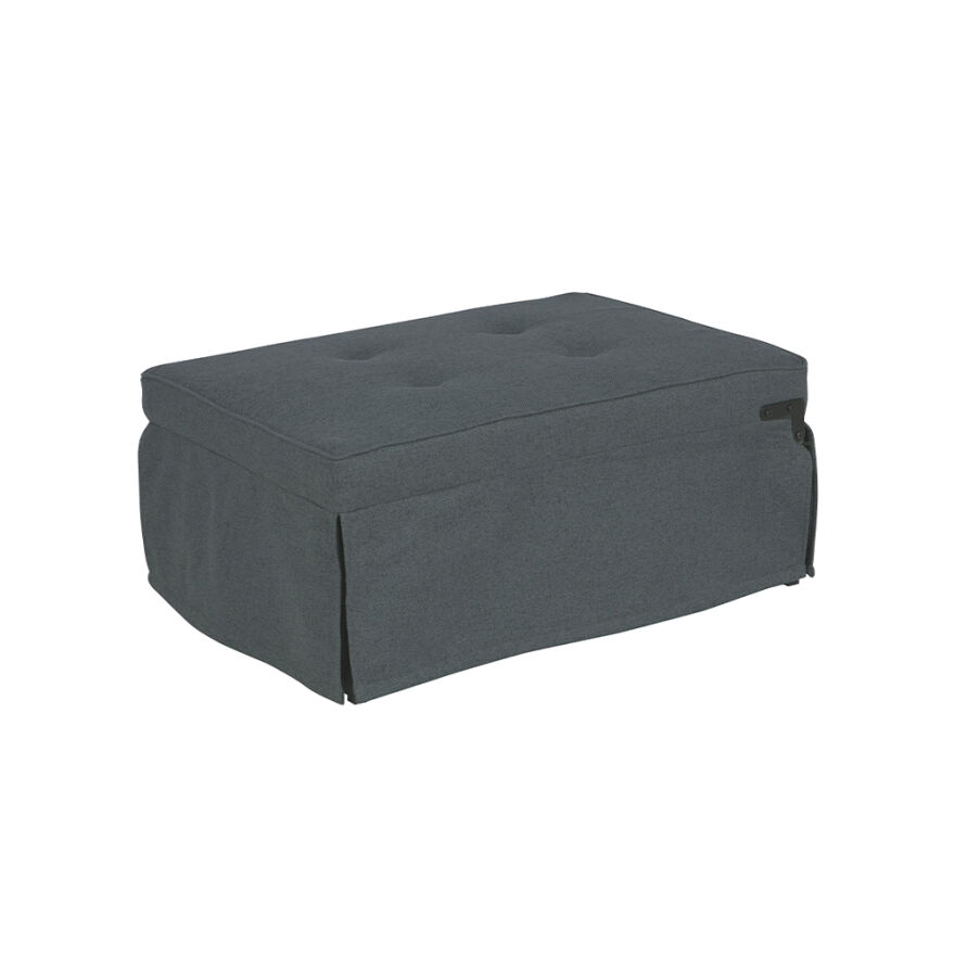 Cube Katlanır Yataklı Puf - Koyu Gri 96x189x42.5 / 96x168x92.5 cm - 13