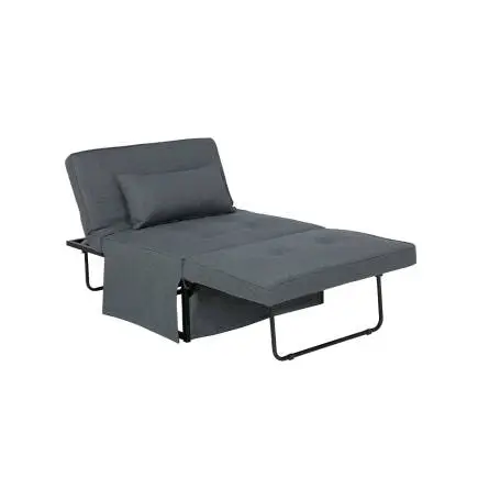 Cube Katlanır Yataklı Puf - Koyu Gri 96x189x42.5 / 96x168x92.5 cm - 3