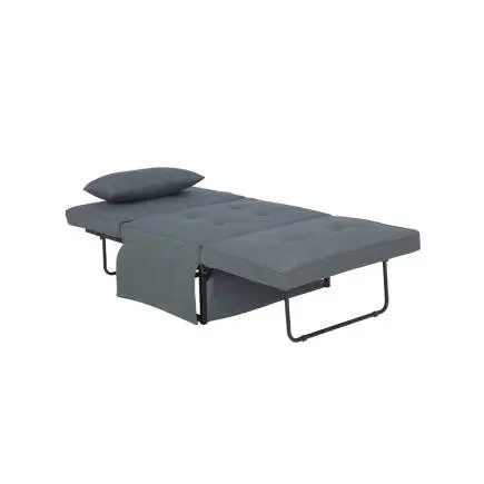 Cube Katlanır Yataklı Puf - Koyu Gri 96x189x42.5 / 96x168x92.5 cm - 9