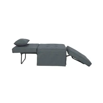 Cube Katlanır Yataklı Puf - Koyu Gri 96x189x42.5 / 96x168x92.5 cm - 6