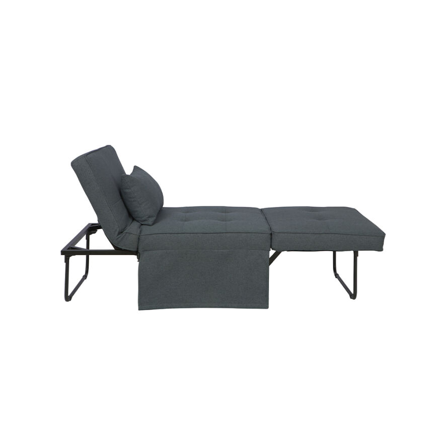 Cube Katlanır Yataklı Puf - Koyu Gri 96x189x42.5 / 96x168x92.5 cm - 7
