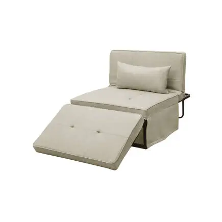 Cube Katlanır Yataklı Puf - Vizon6x189x42.5 / 96x168x92.5 cm - 1