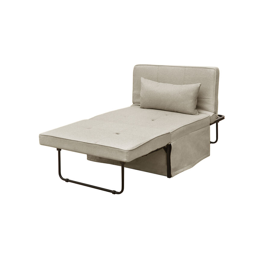 Cube Katlanır Yataklı Puf - Vizon6x189x42.5 / 96x168x92.5 cm - 2
