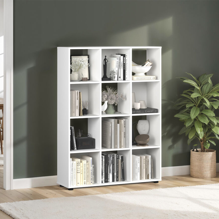 Cubic Kitaplık - Beyaz 104x140,5x30 cm - 1