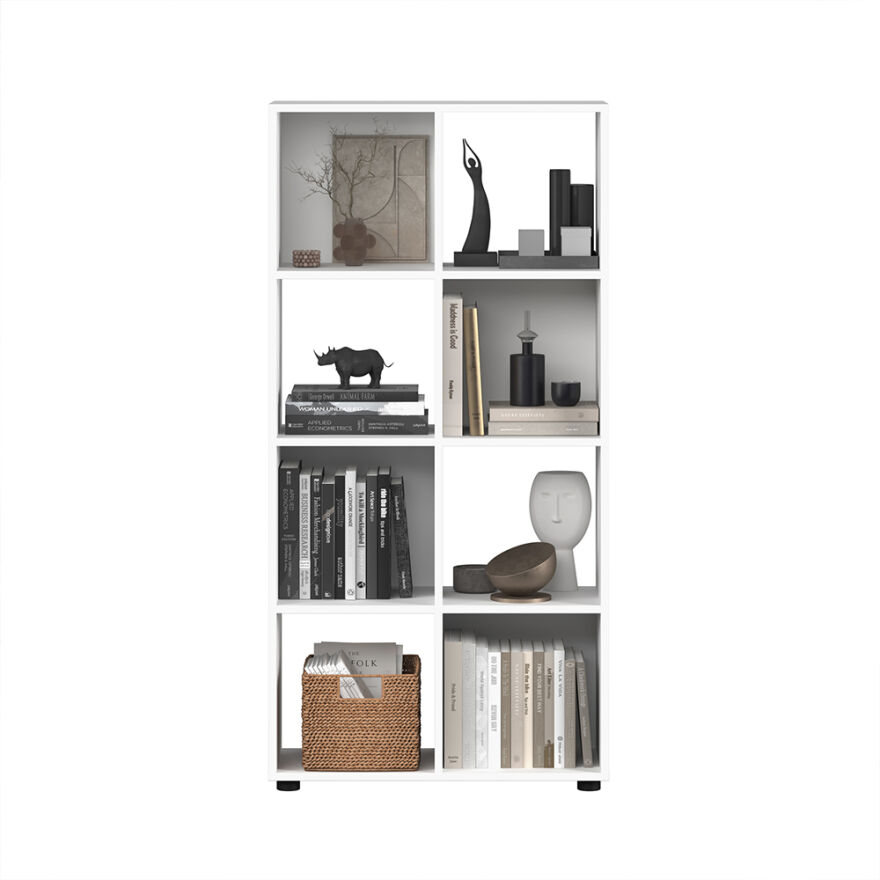 Cubic Kitaplık - Beyaz 70x140,5x30 cm - 3