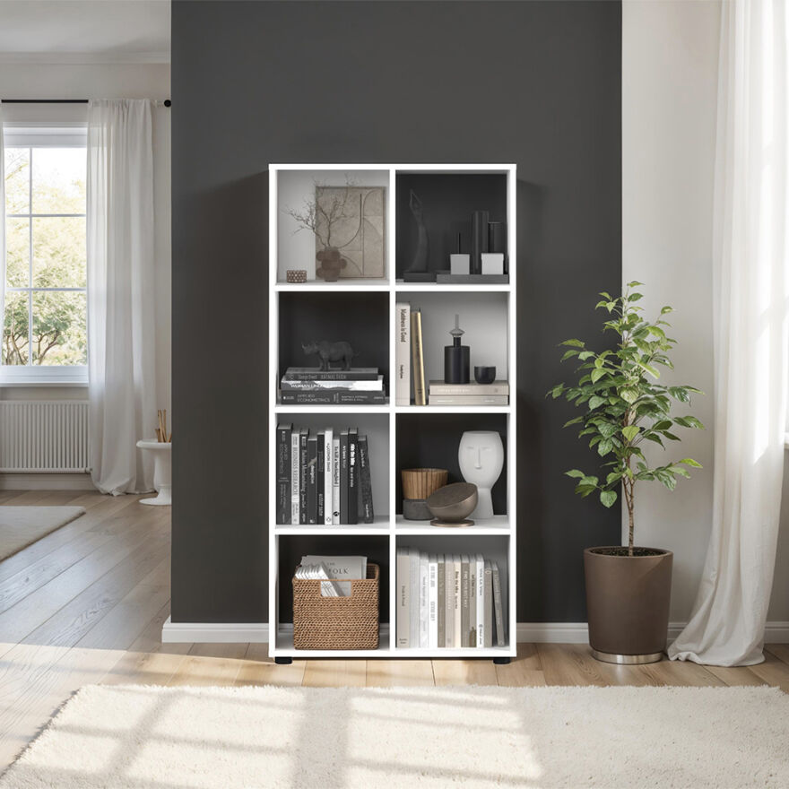 Cubic Kitaplık - Beyaz 70x140,5x30 cm - 2