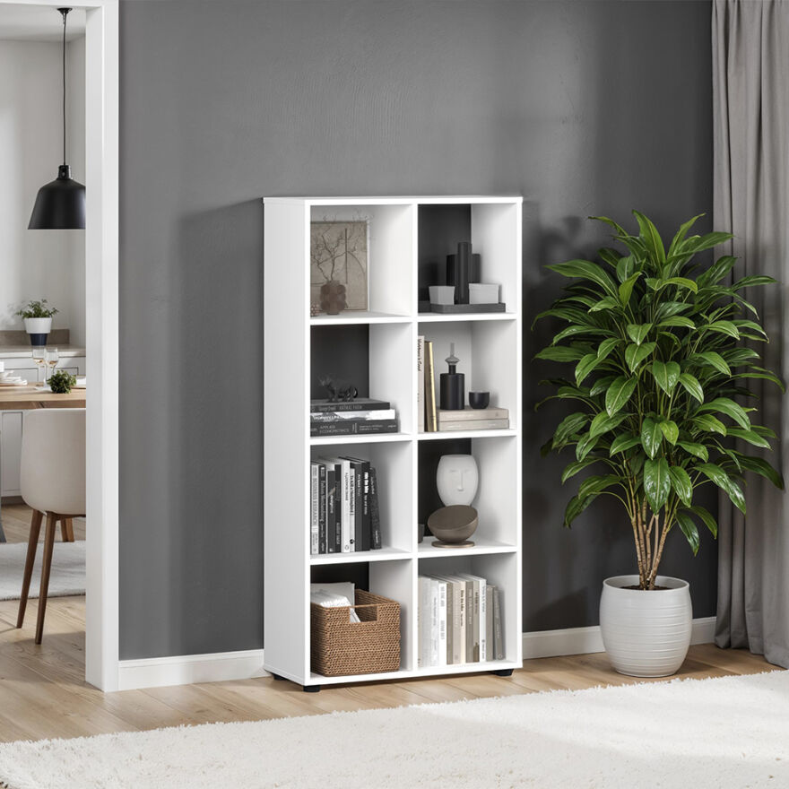 Cubic Kitaplık - Beyaz 70x140,5x30 cm - 1