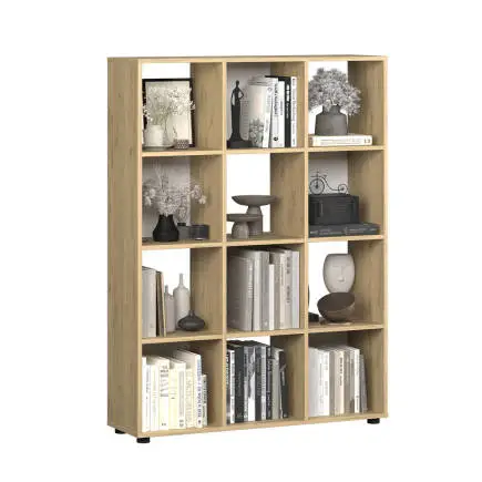 Cubic Kitaplık - Florida Meşe 104x140,5x30 cm - 4