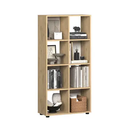 Cubic Kitaplık - Florida Meşe 70x140,5x30 cm - 4