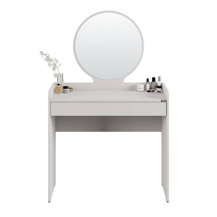 Curve Makyaj Masası - Diamond Beyaz 90x142x47 cm - 5
