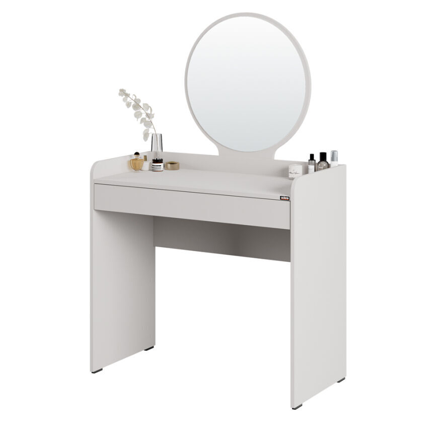 Curve Makyaj Masası - Diamond Beyaz 90x142x47 cm - 7