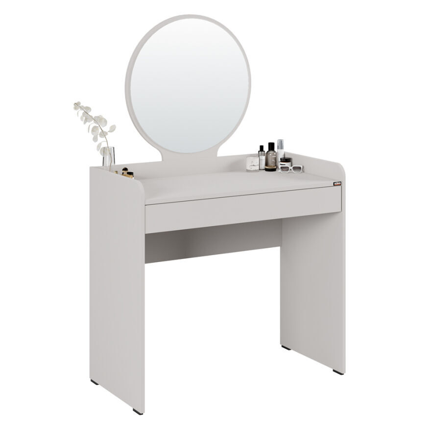 Curve Makyaj Masası - Diamond Beyaz 90x142x47 cm - 3