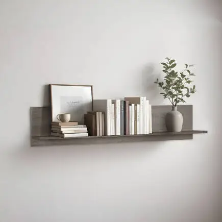 Dekoratif Duvar Rafı - Latte 120x25x20 cm (GxYxD) 