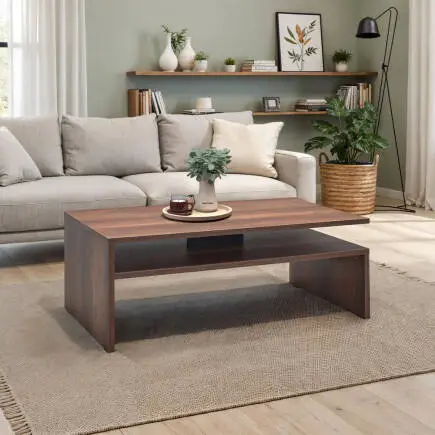 Dikdörtgen Orta Sehpa - Koyu Ceviz (Oslo Ceviz) 110x42x65 cm (GxYxD) 