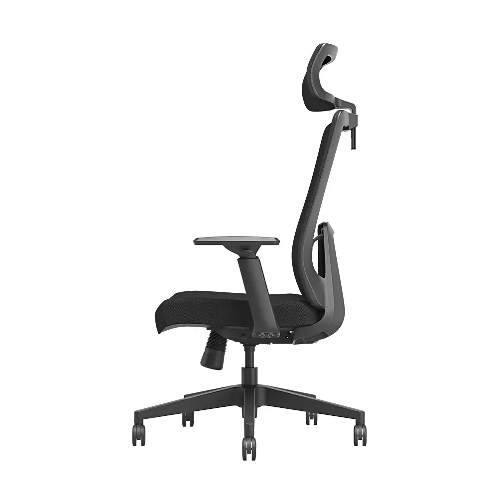 Dinamik File Sırtlı Ofis Koltuğu-Siyah 68x118,5-128,5x70 cm (GxYxD) - 5