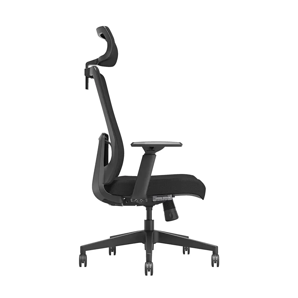 Dinamik File Sırtlı Ofis Koltuğu-Siyah 68x118,5-128,5x70 cm (GxYxD) - 7