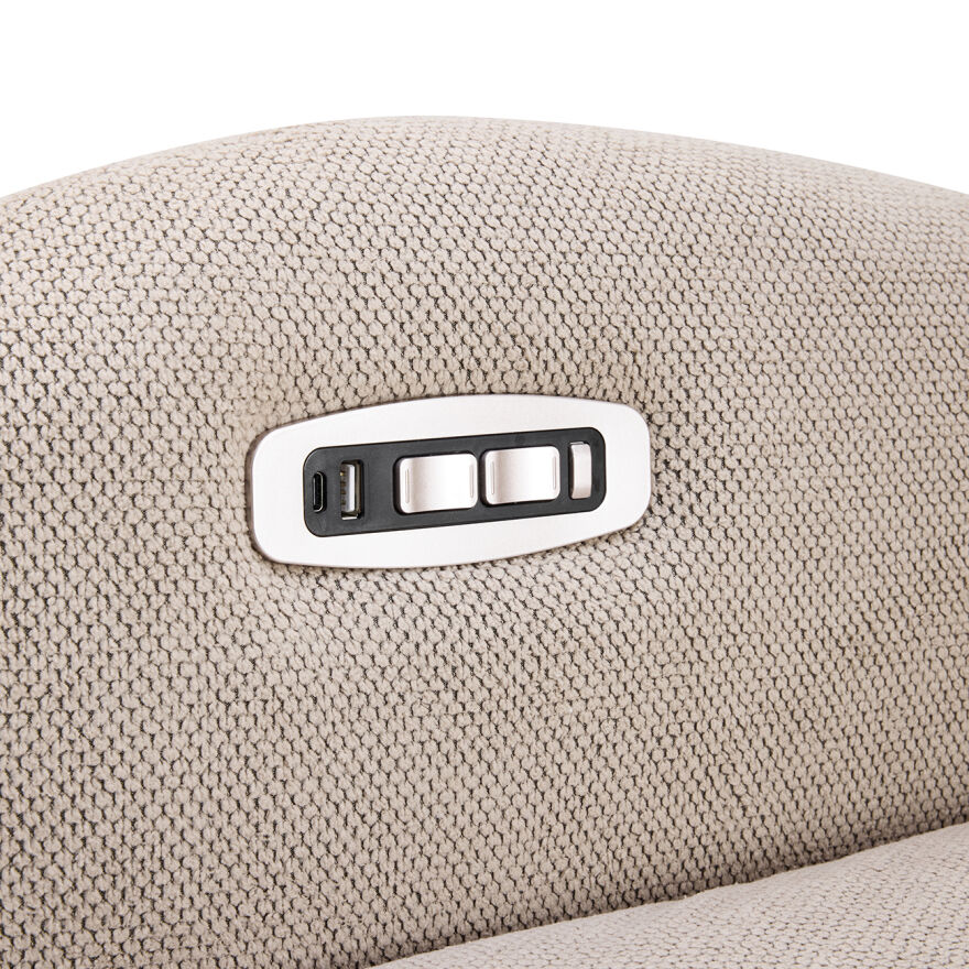 Dream Elektrikli Otomatik Mekanizmalı Baba ve TV Koltuğu – Vizon 78x112x88 cm - 9