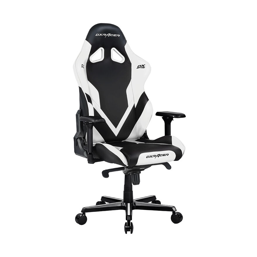 DXRacer Gladiator Serisi Oyuncu ve Çalışma Koltuğu-Siyah-Beyaz 58x131-137x57 cm (GxYxD) - 1
