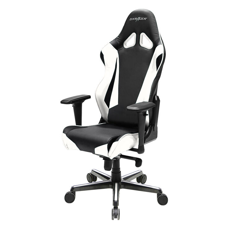 DXRacer Racing Oyuncu ve Çalışma Koltuğu-Siyah-Beyaz 67x125-132x52 cm - 3