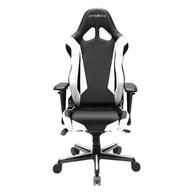 DXRacer Racing Oyuncu ve Çalışma Koltuğu-Siyah-Beyaz 67x125-132x52 cm - 2