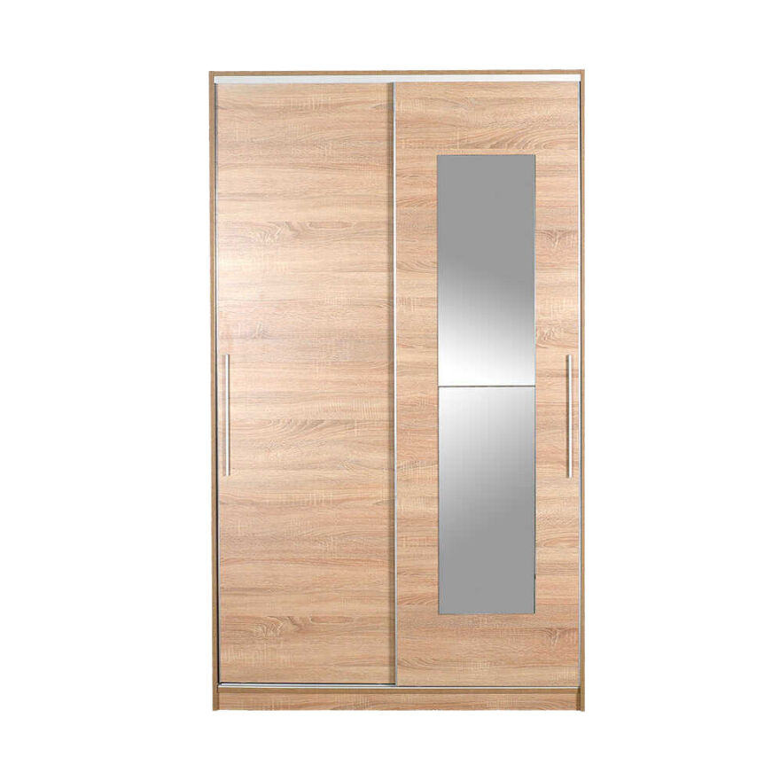 Elit Plus Aynalı Sürgülü Gardırop-Sonoma 120x207x52 cm (GxYxD) - 2