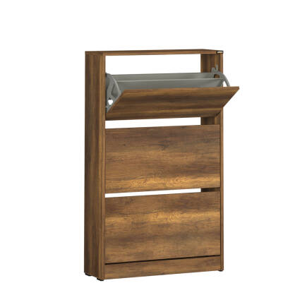 Flat Duo 3 Katlı Geniş Ayakkabılık - Oslo Ceviz 73x119x26 cm - 5