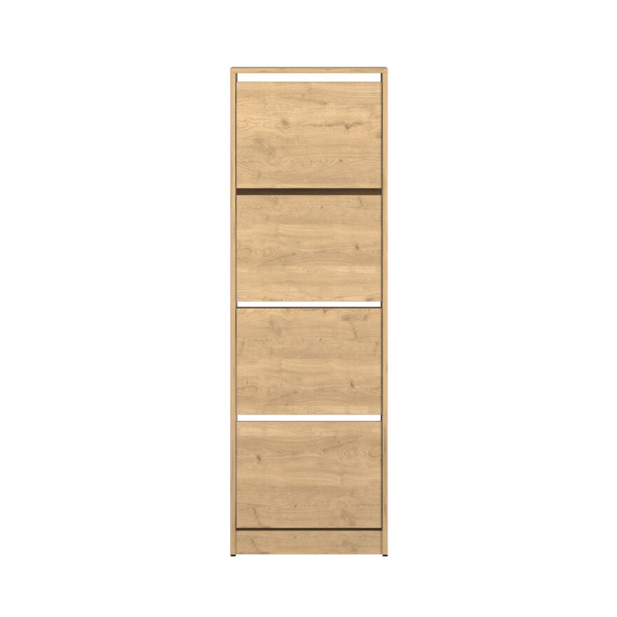 Flat Duo 4 Katlı Ayakkabılık - Florida Meşe 51x157x26 cm - 3