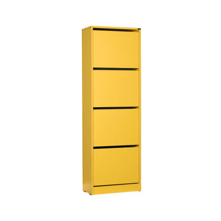 Flat Duo 4 Katlı Ayakkabılık-Sarı 51x157x26 cm (GxYxD) - 3
